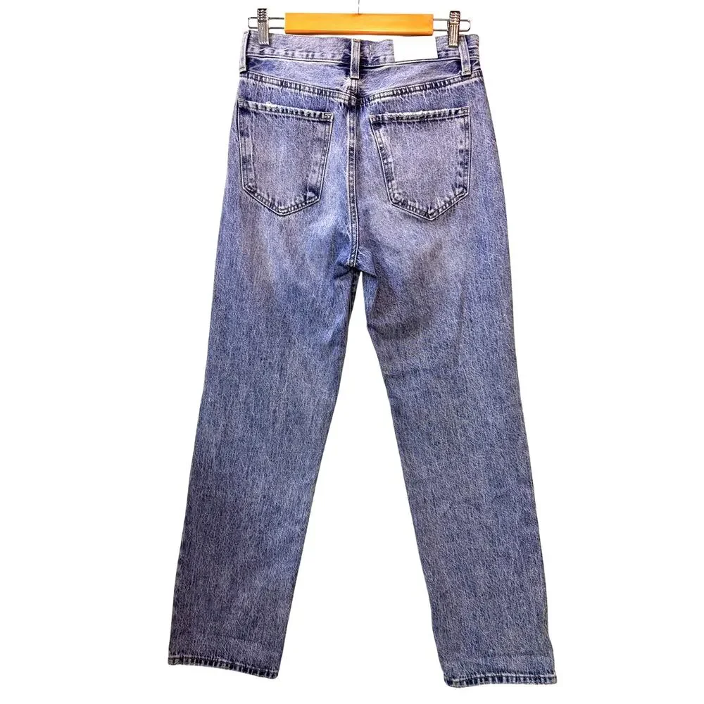 PISTOLA Cassie Jeans Women's 27 Medium Wash High Rise Straight Leg Button Fly - Picture 6 of 12